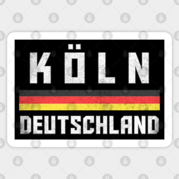 Cologne / Germany Faded Style Region Design Sticker by DankFutura